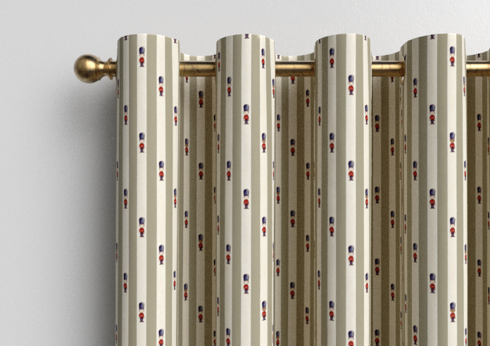 Kings Breakfast, Stripe Toast - Made to Measure Curtains - Image 12